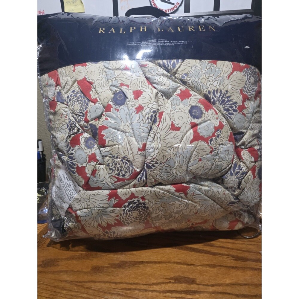 RALPH LAUREN Remy Floral Full Queen Comforter Multicolor Floral In Packaging